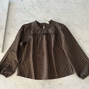 J. Crew Crewcuts Girl’s Gingham Blouse, size 12-14